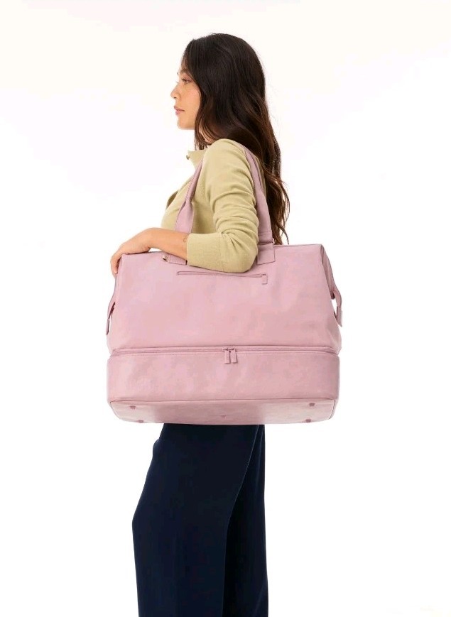 BEIS XL Weekender bag in Atlas Pink