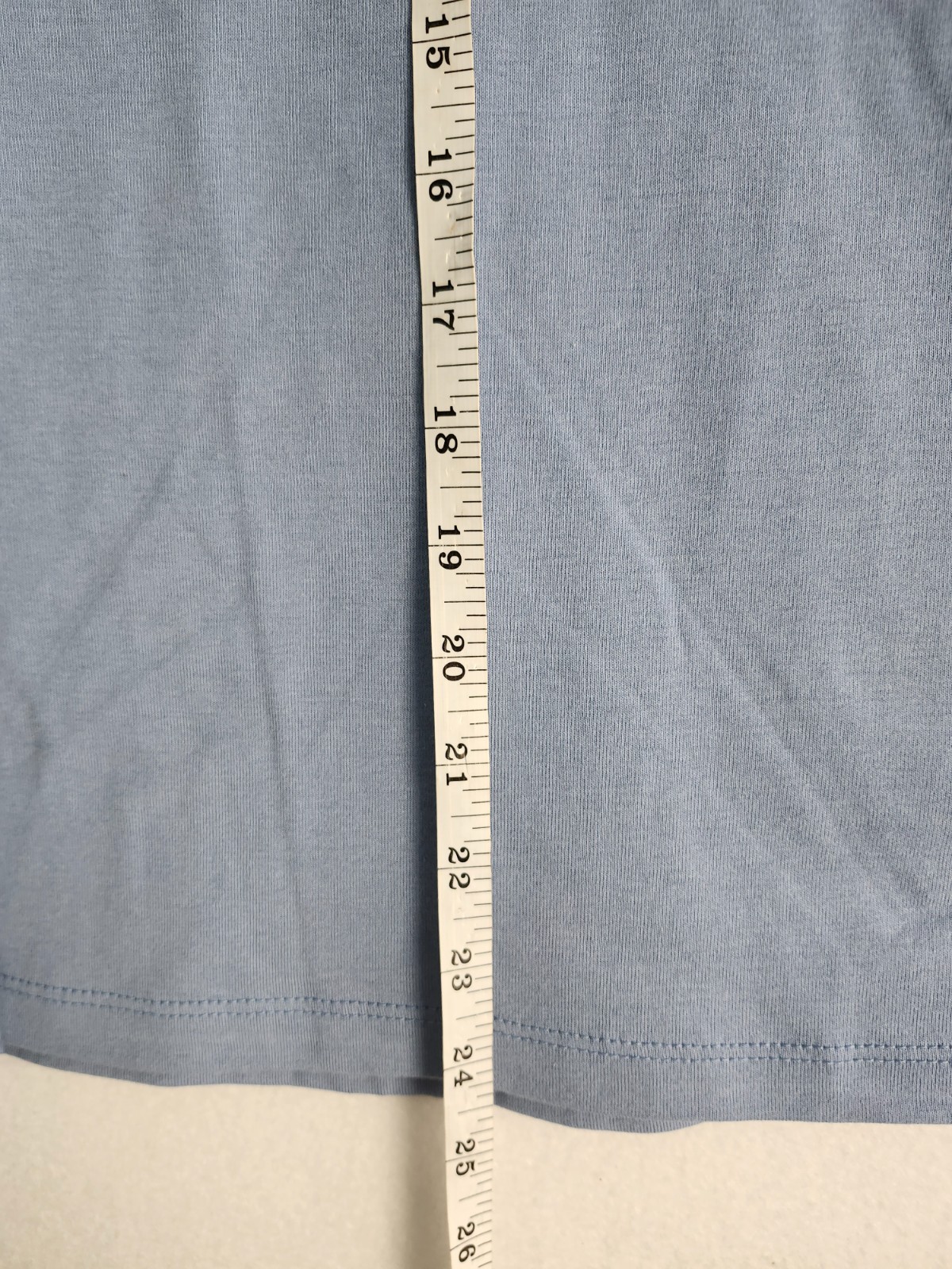 Womens J Jill Pima Cotton Long Sleeve T-shirt Set of 2 White Light Blue XS