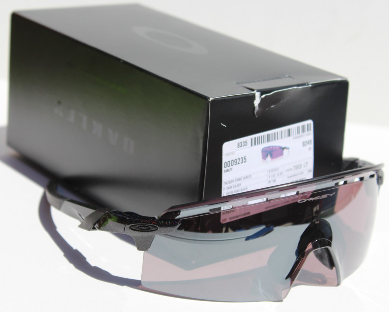OAKLEY Encoder Strike Vented Sunglasses Galaxy/Prizm Road Black NEW OO9235-11
