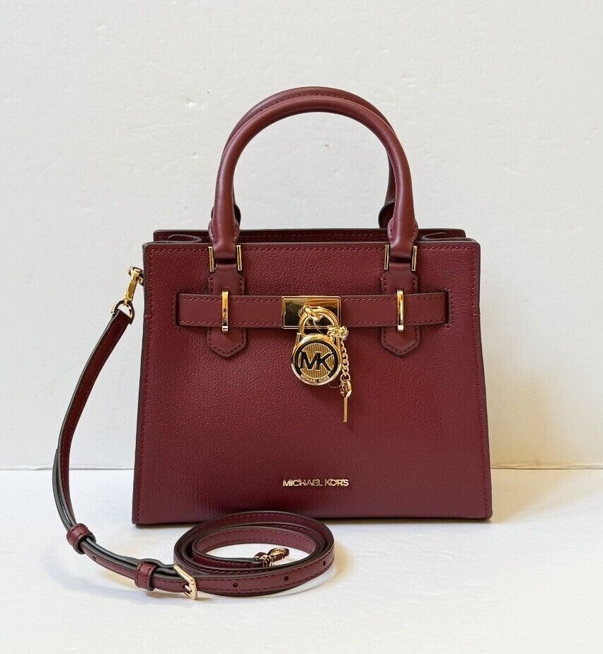 MICHAEL KORS HAMILTON SMALL TOP ZIP SATCHEL SHOULDER CROSSBODY BAG
