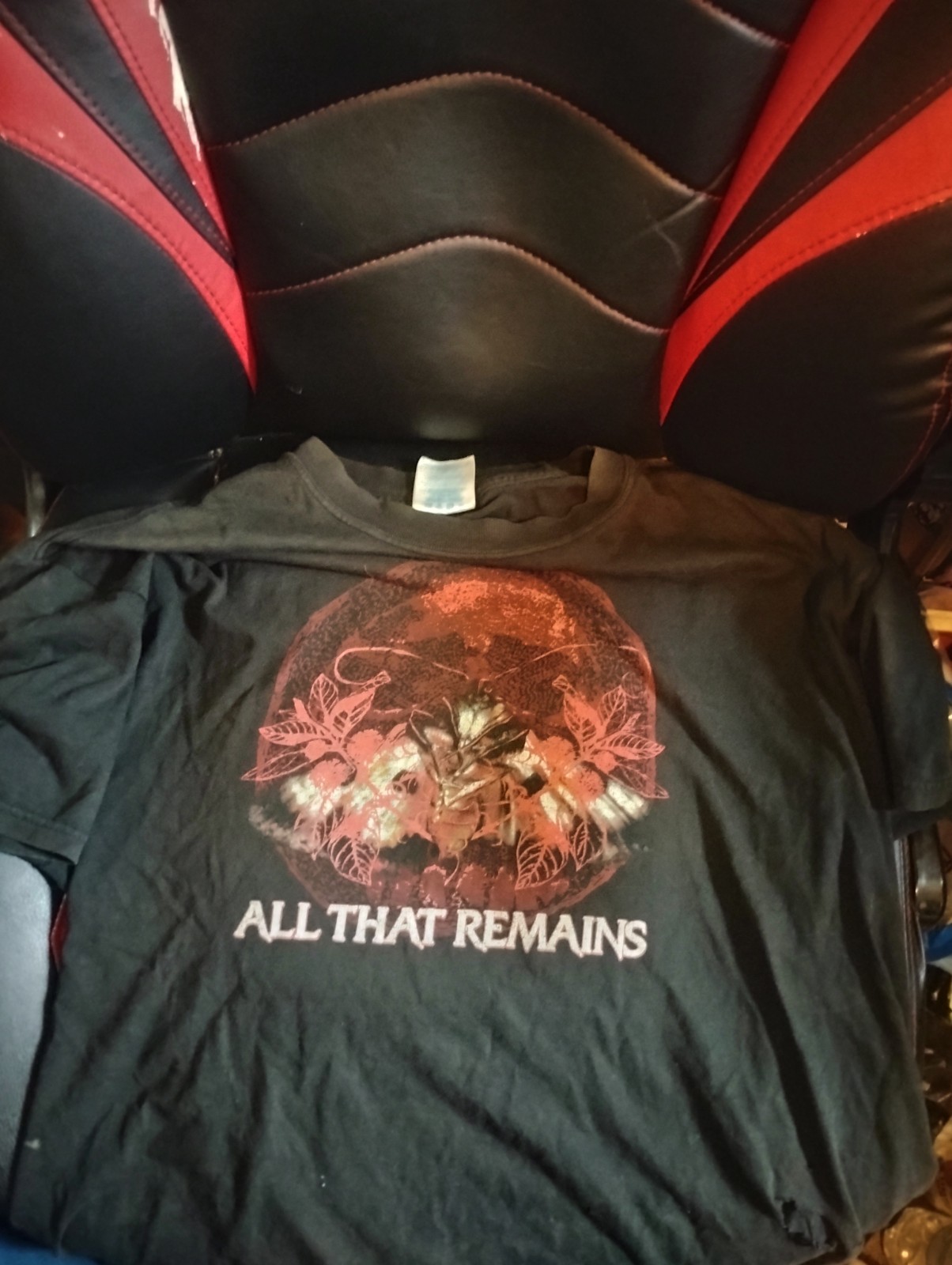 Black size L all that remains t shirt