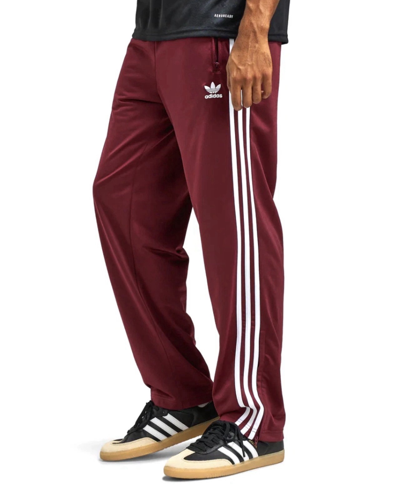 Adidas Classic Firebird Tracksuit Maroon Burgundy 2 Piece Set Authentic MSRP$150