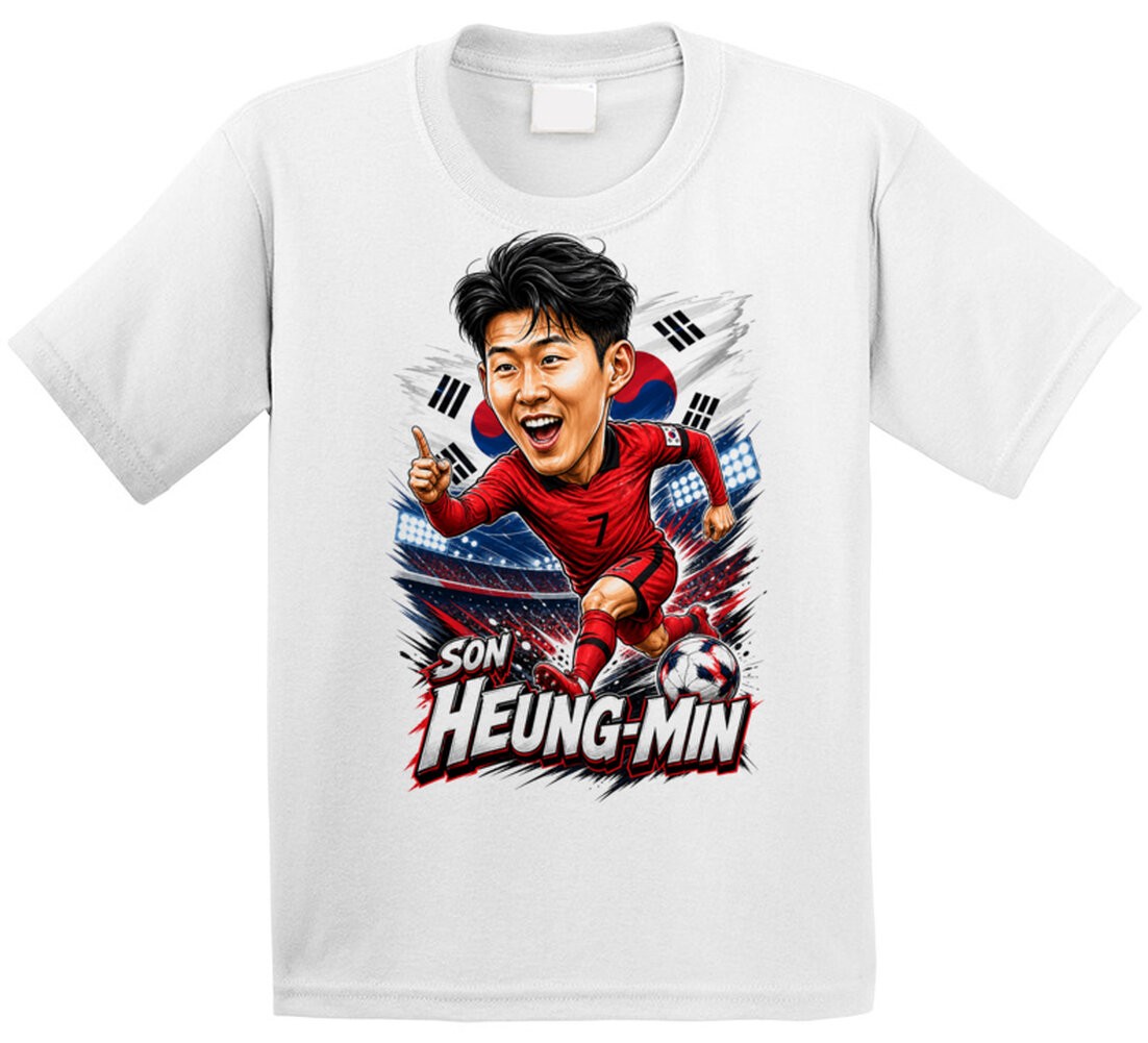 Son Heung-min, South Korea Caricature Soccer 2026 T Shirt