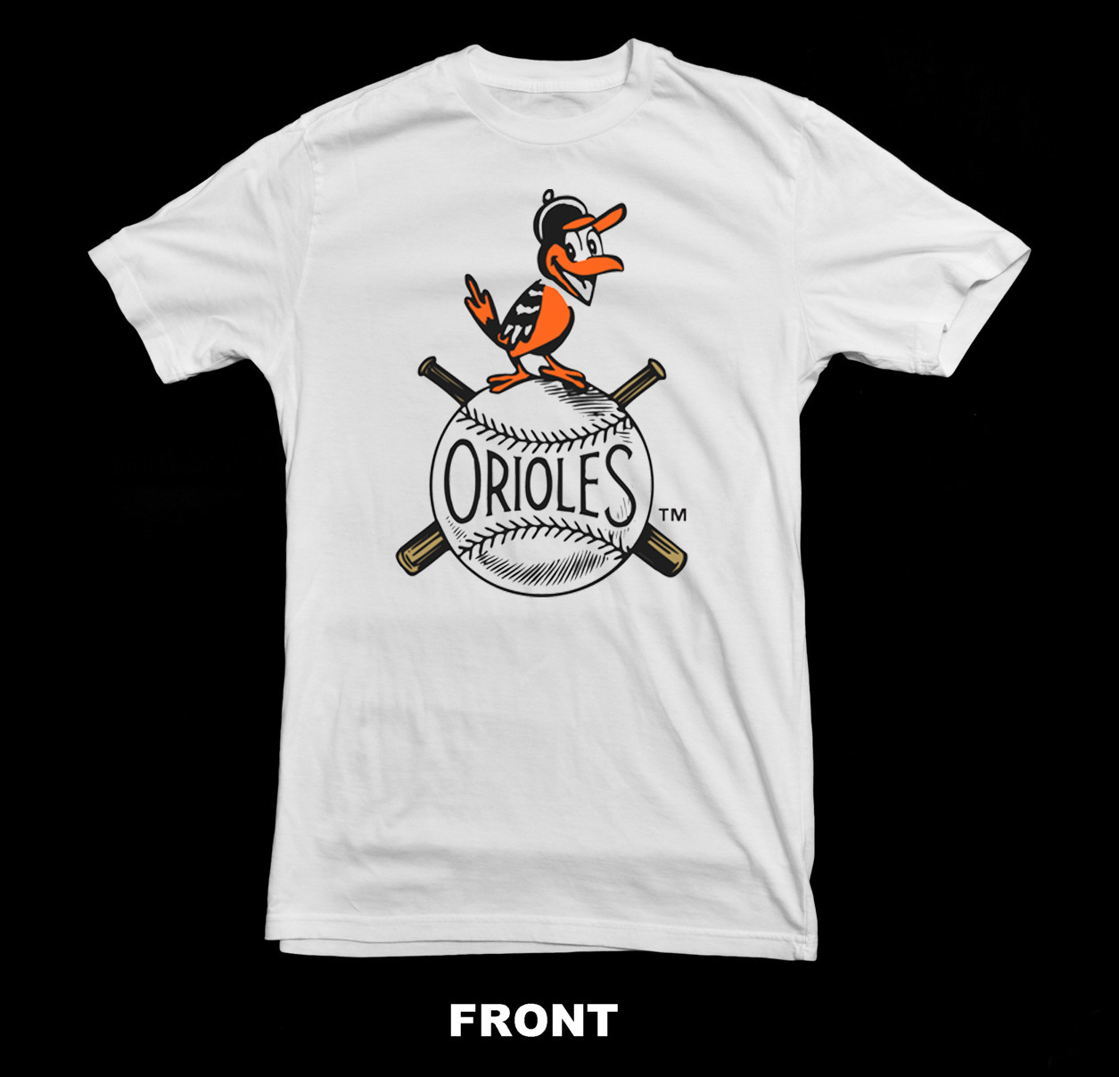 Baltimore Orioles Original Logo T-Shirt | Vintage Baseball Apparel