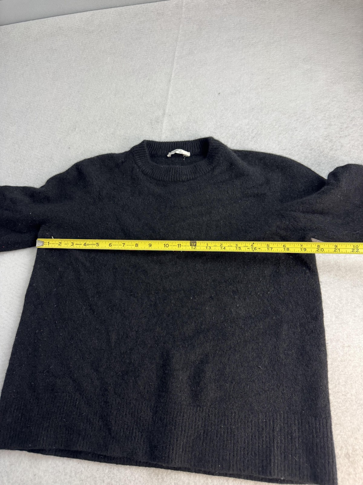 The Row Sweater Womens Medium Black Wool Cashmere Knit Pullover Made In Italy