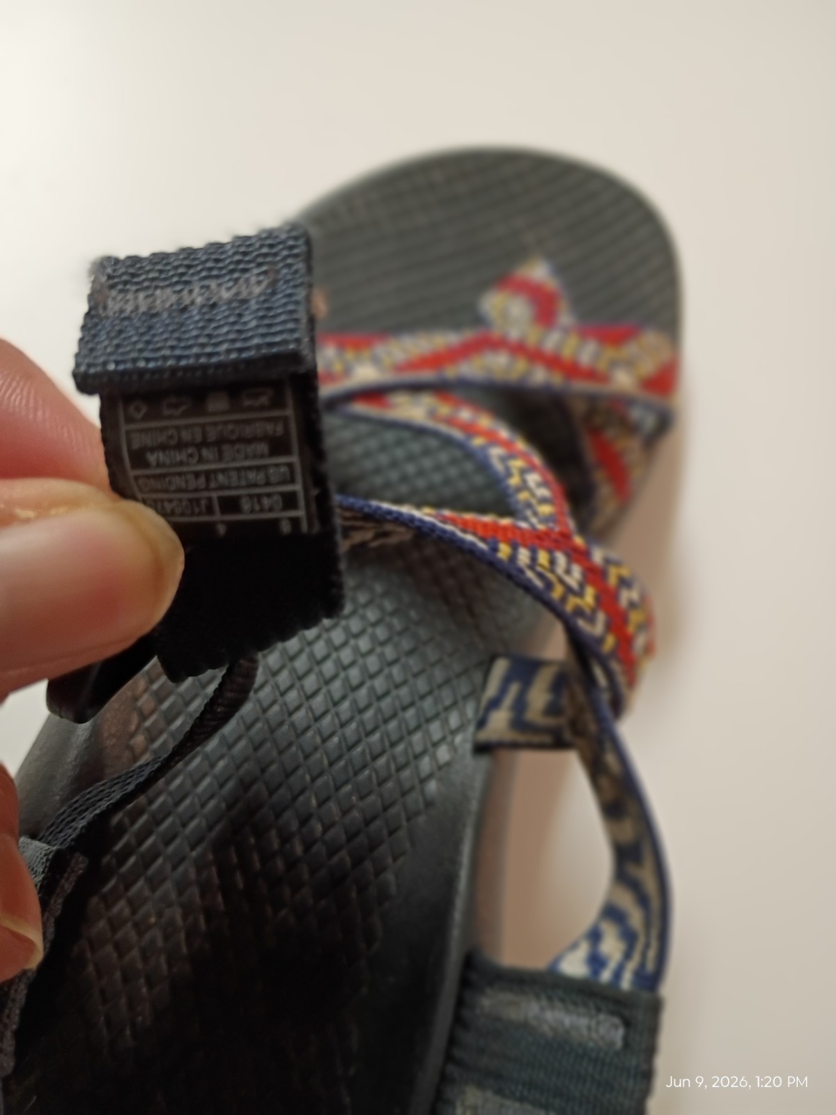 Classic Chaco ZX/2 Women’s Size 6 Blue Red Yellow Outdoor Hiking Sandals