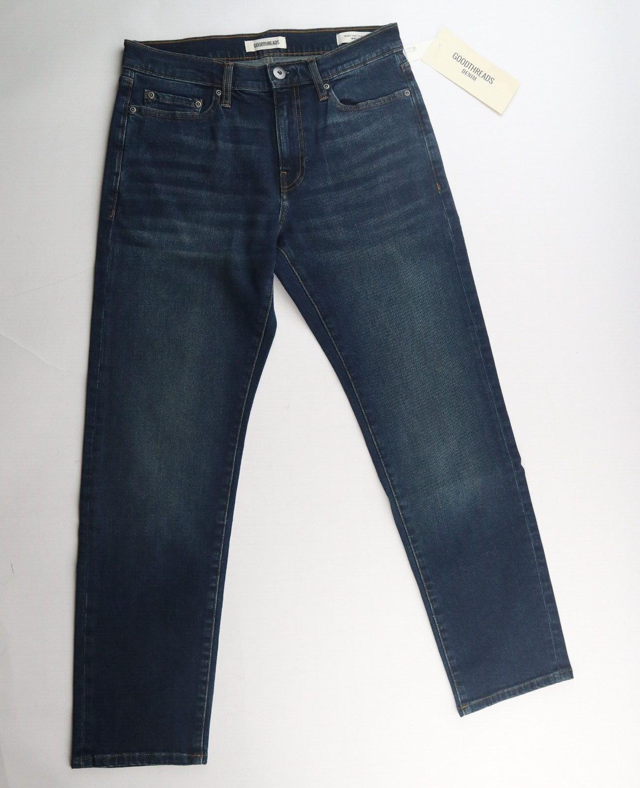 Goodthreads Men’s Denim PantsComfort Stretch Slim Jeans Dark Blue 30 W x 29 L