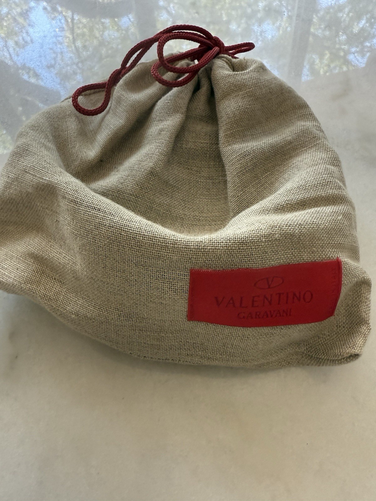 Vintage VALENTINO GARAVANI Brown Leather Belt Dust Bag – ITALY – Belt Only-38″++