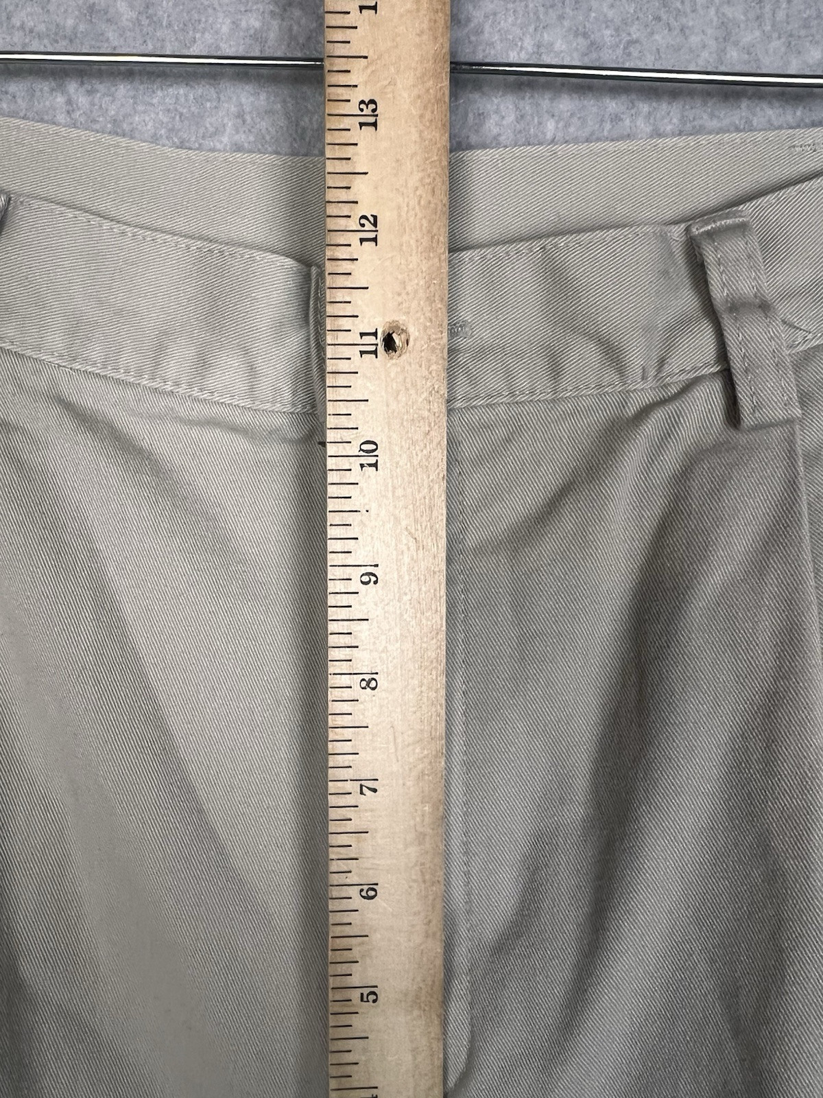 L. L. Bean Flannel Lined Khaki Pants Mens36X29 Beige Natural Fit Chino 0Ak19