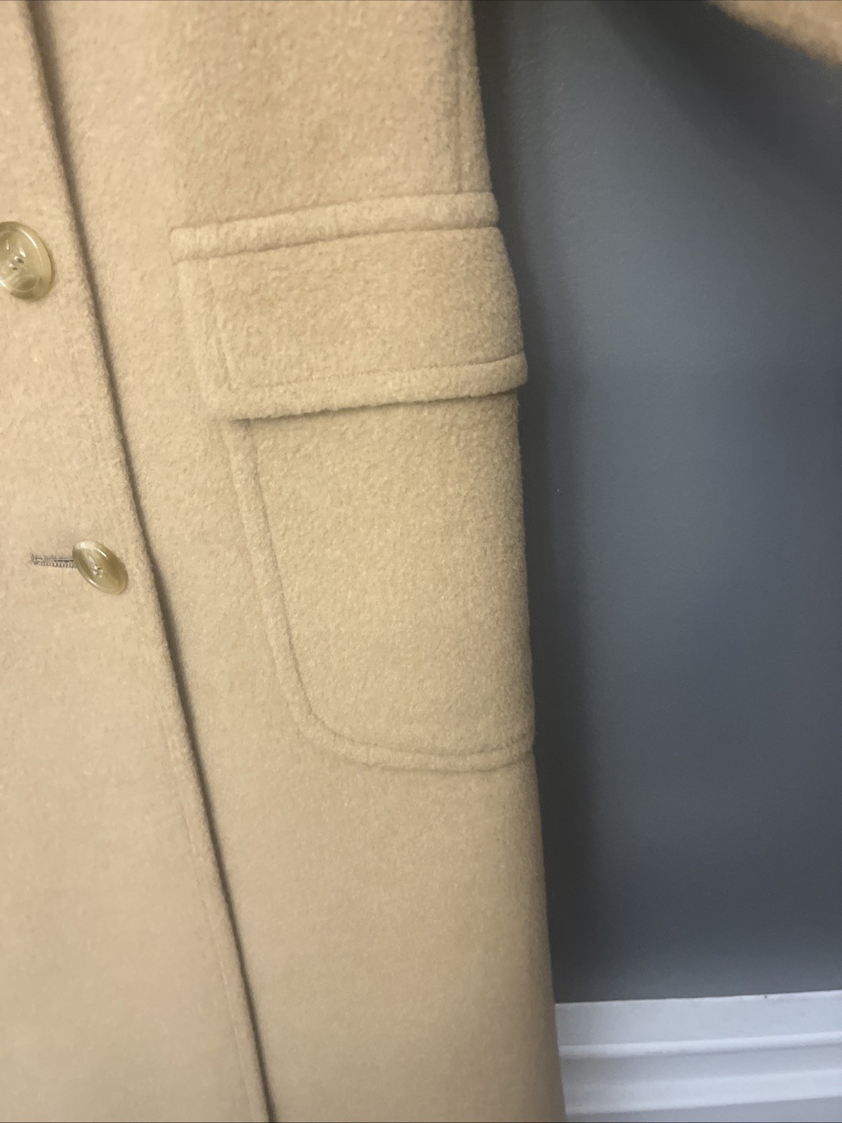 VINTAGE BROOKS BROTHERS MEN’S CAMELS HAIR DOUBLE BREASTED COAT