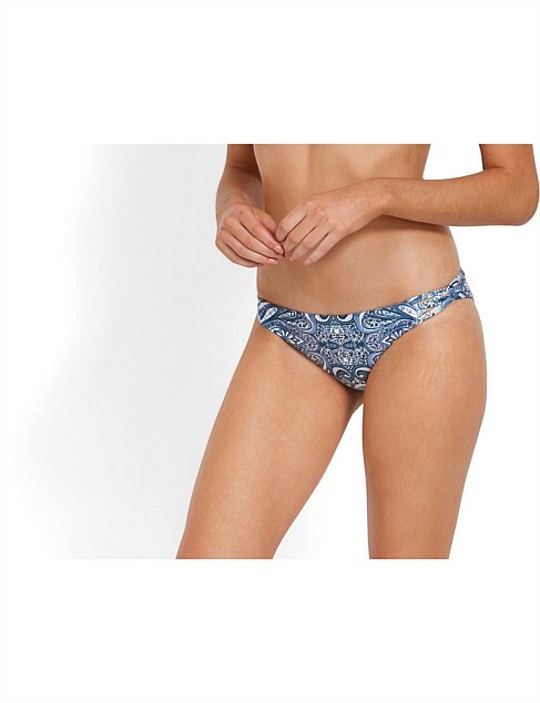 Milea Indian Ink Rouleau Side Hipster Pant Bikini New with tags 12 RRP $84.95
