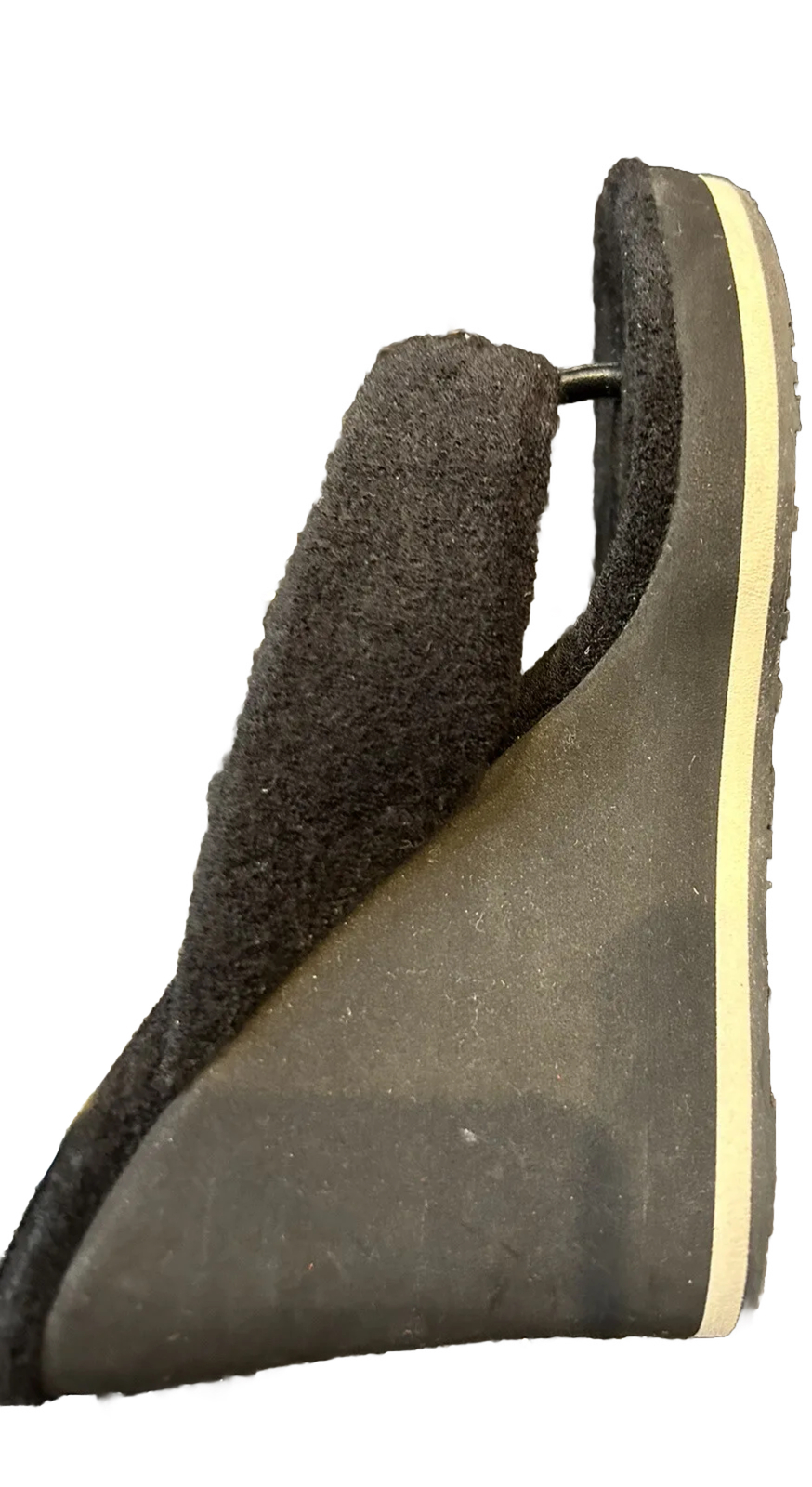 😎🖤Jimmy Choo Black Wedge Thong Sandals Size 35 1/2 EUC