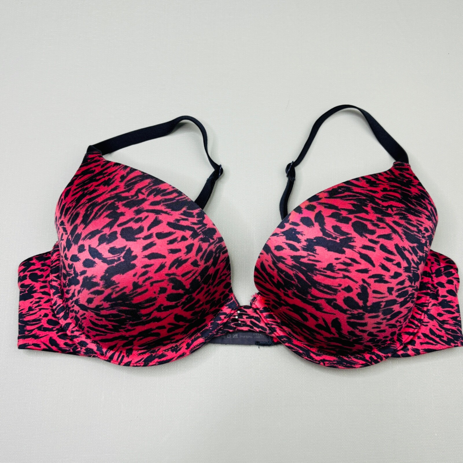 Maidenform Push Up Bra 34C Underwire Nylon Adjustable Strap