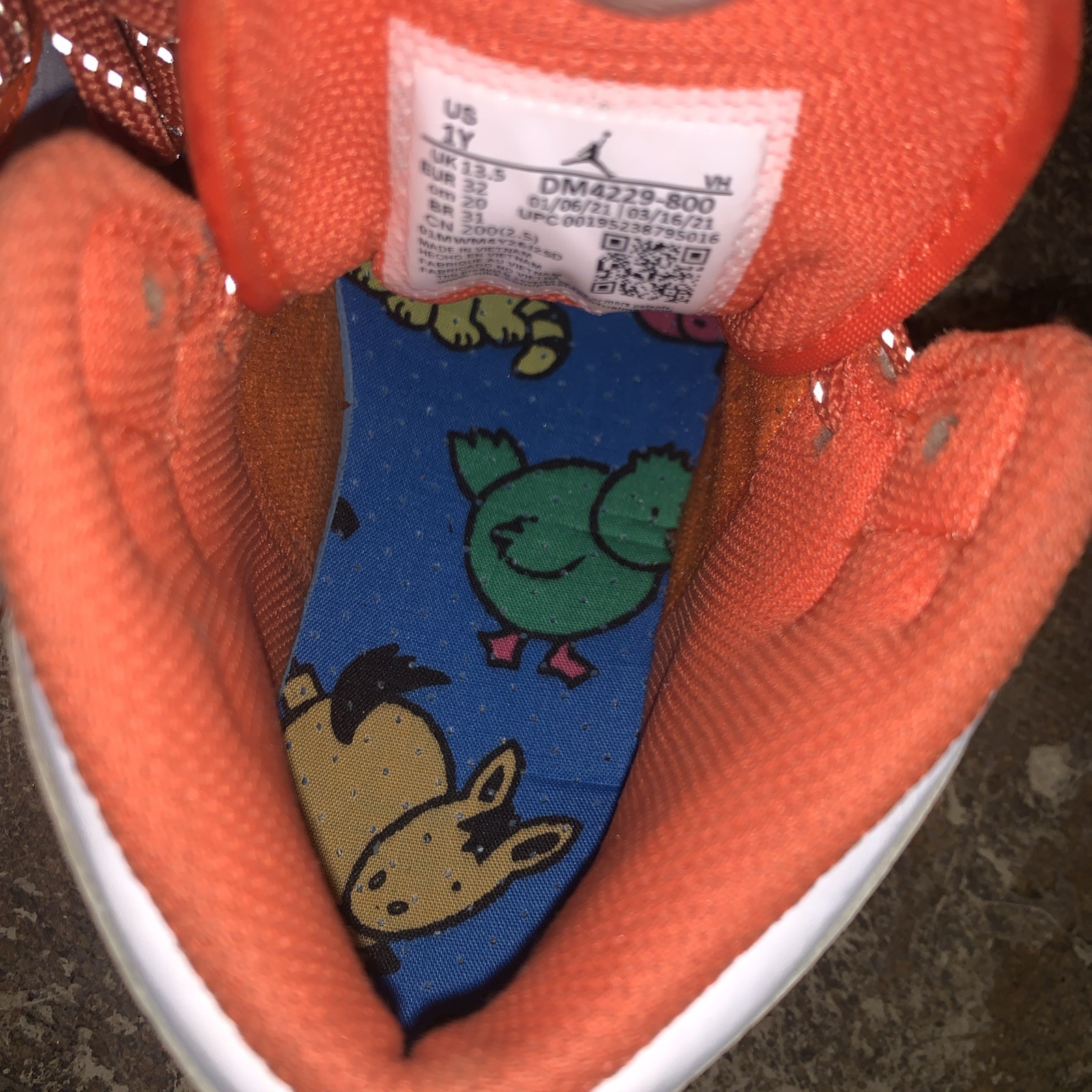 Nike Dunk High Orange White – DD1399-101 Size 2y