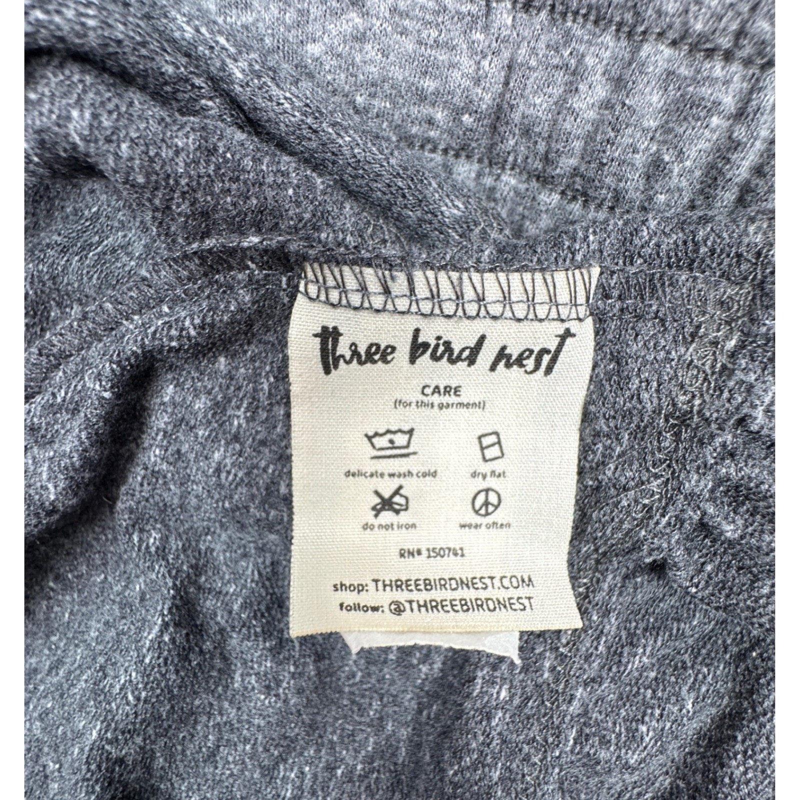 Three Bird Nest The Nest Shorts Womens XL Gray Ruffle Hem Lounge Boho Drawstring