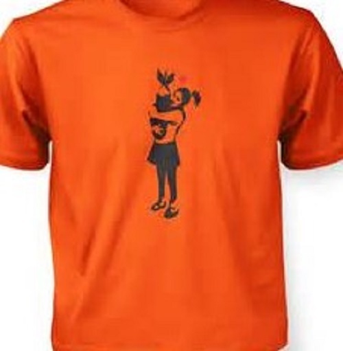 BANKSY Bomb girl artist tee t-shirt graffiti street art all sizes available