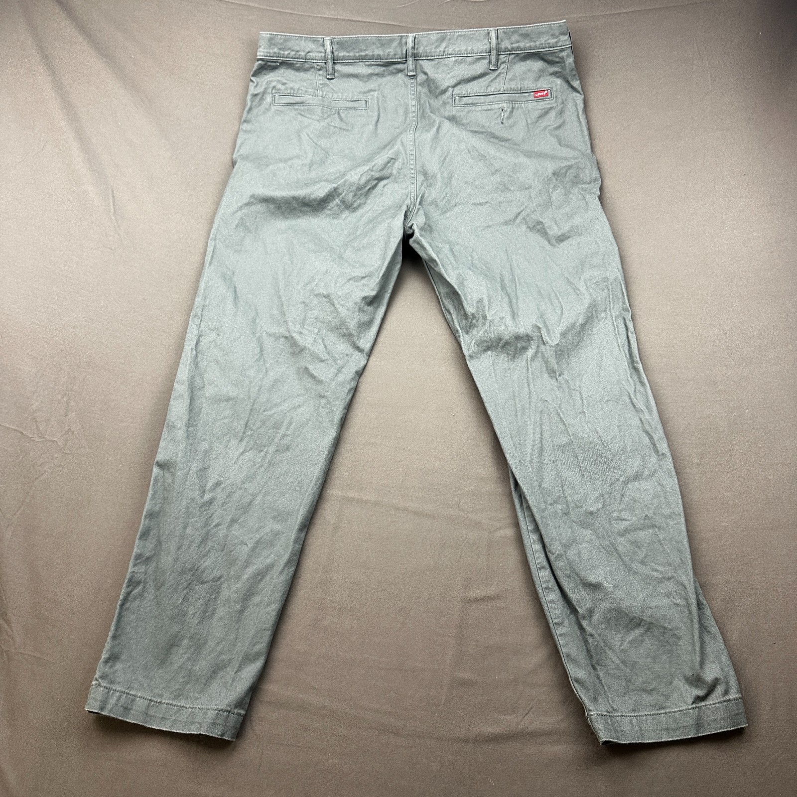 Levi’s XX Chino Standard Taper Pants Mens 40X32 Gray Classic Flat Front Casual