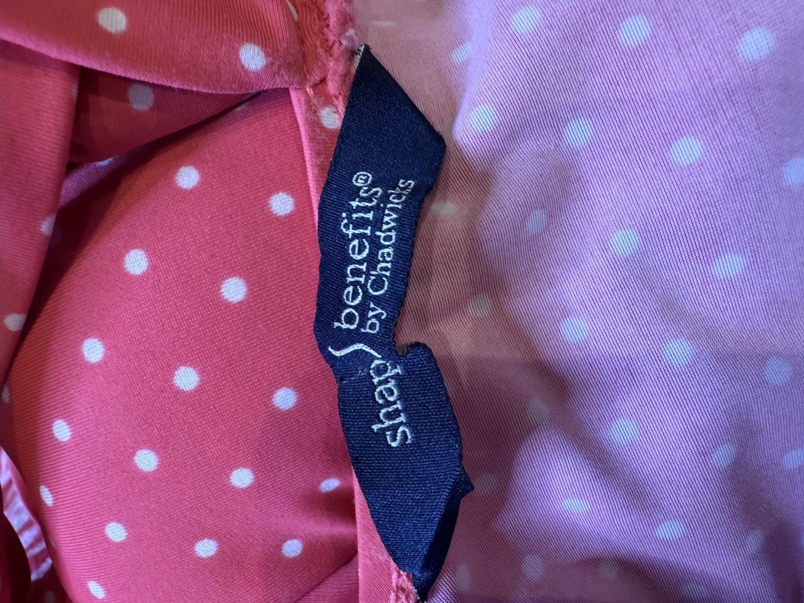 Shape Benefits By Chadwick’s 16 One Piece Swimming Suit Tummy Control Pink Polka