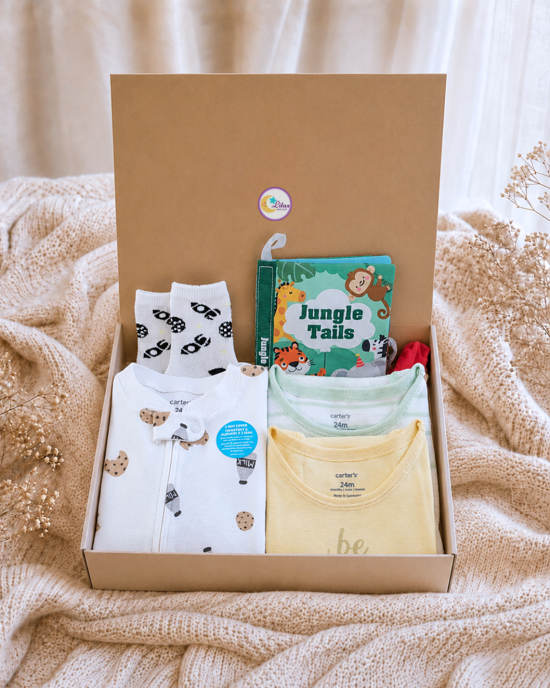 Original Carter’s Baby Boy Baby Box 5-Piece Sleep Essentials Set 24M
