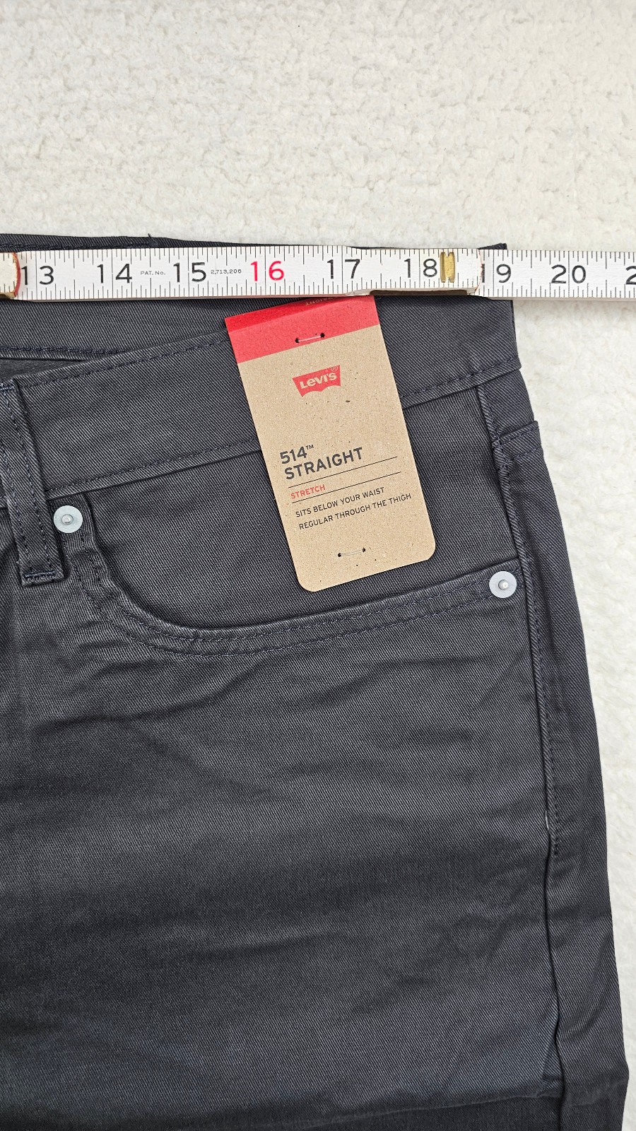 Levis 514 Straight Jeans Gray Charcoal Stretch Sits Below Waist CHOOSE YOUR SIZE