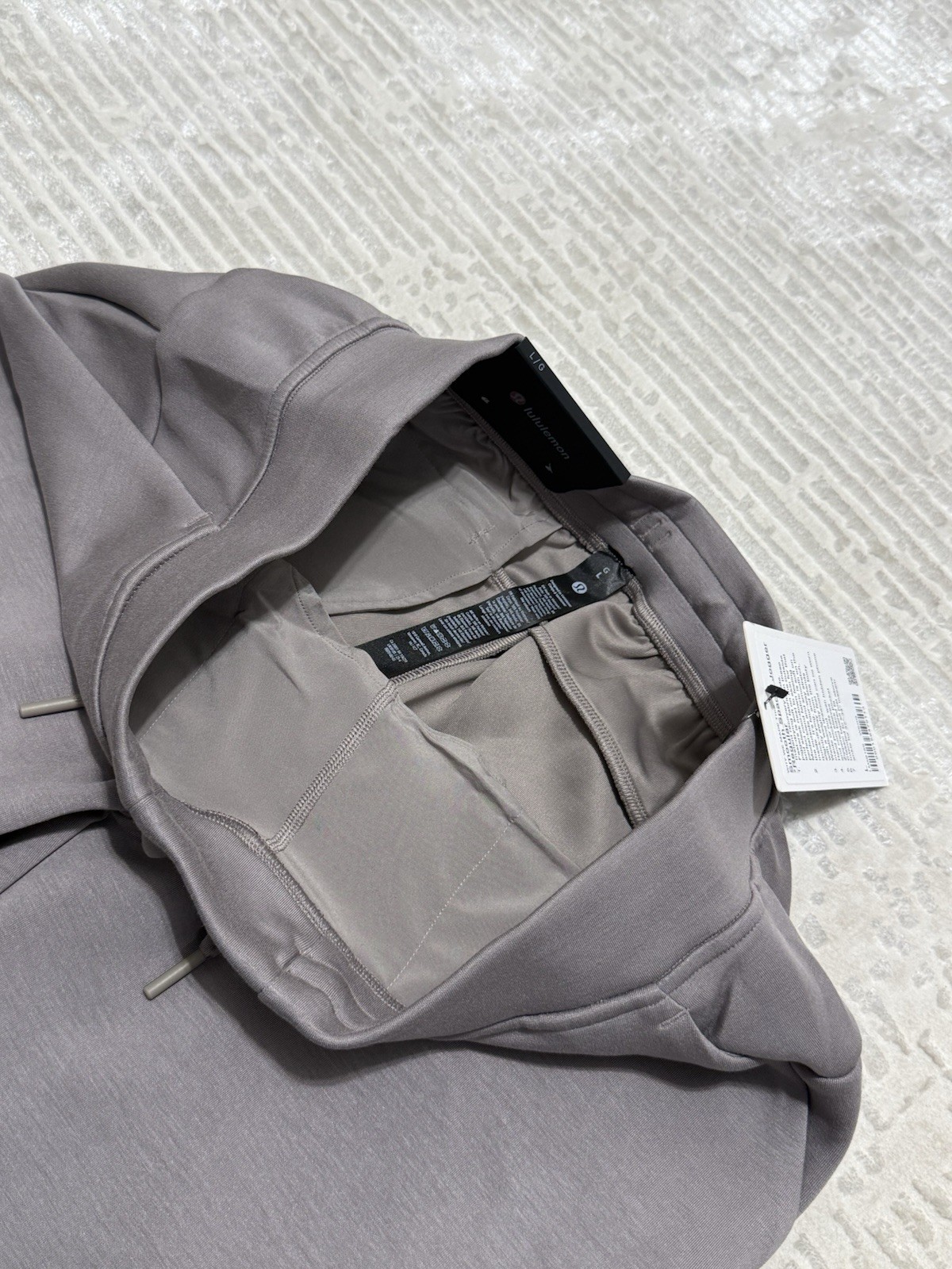 Lululemon Smooth Spacer Jogger Sweat Pants Joggers Warm Ash Gray – Large