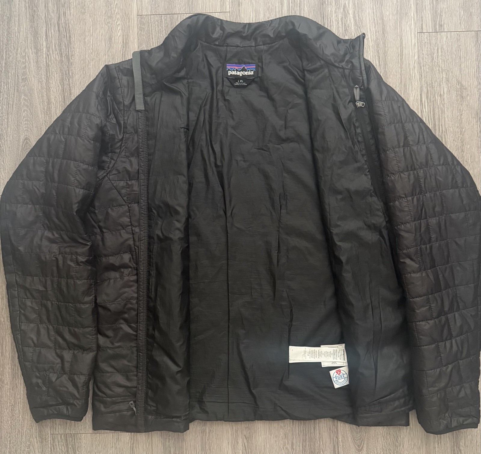 Patagonia Nano Puff Jacket Mens Large (Womens XL) Black Puffer Jacket Coat