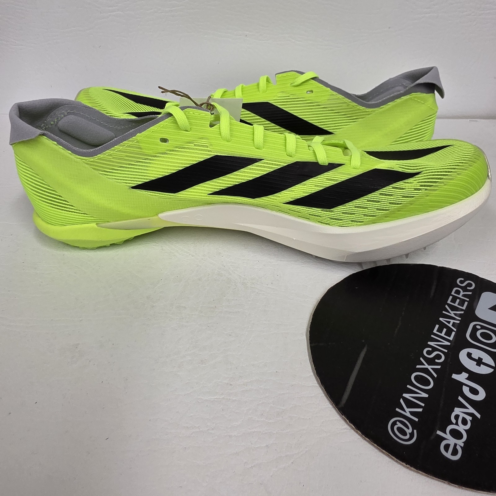 Adidas Adizero Ambition Track Spikes Lucid Lemon Black IH5798 Men’s Size 12.5