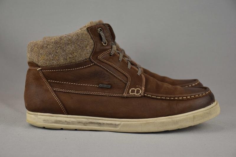 Men Ecco Boots Brown Nubuck 44