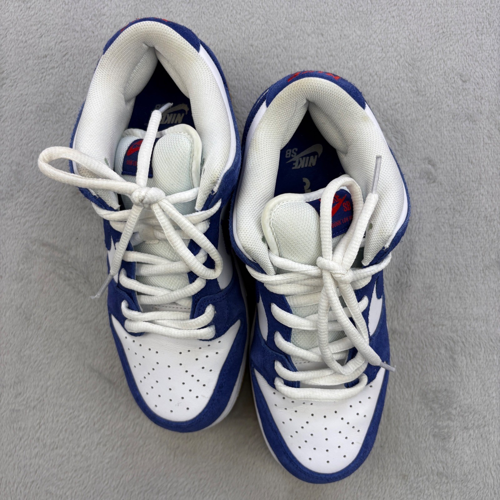 Nike SB Dunk Low Men 7 Blue LA Dodgers Bubblegum Gum Sole DO9395-400 Skate Shoes
