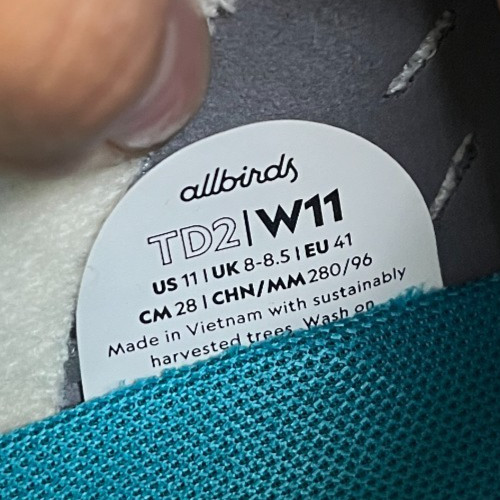 Allbirds Tree Dasher 2 Womens Size 11 Blizzard Athletic Running Shoes Sneakers