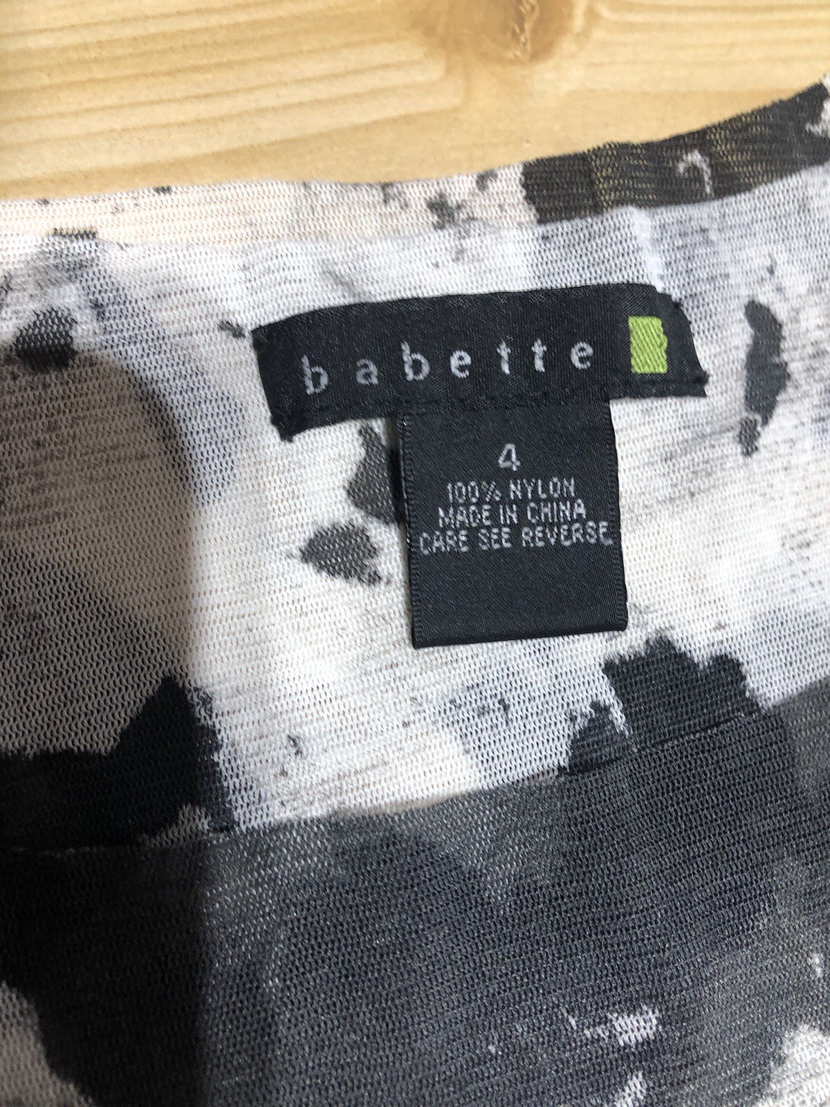 Babette Lined Mesh Black/White Paint Splat Bi-Level Tank Top Women’s 4