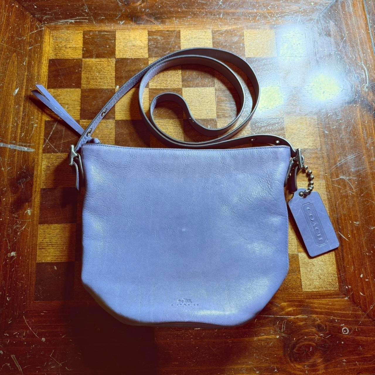 Coach Bleeker Style Duffel Bucket Bag Purse Purple