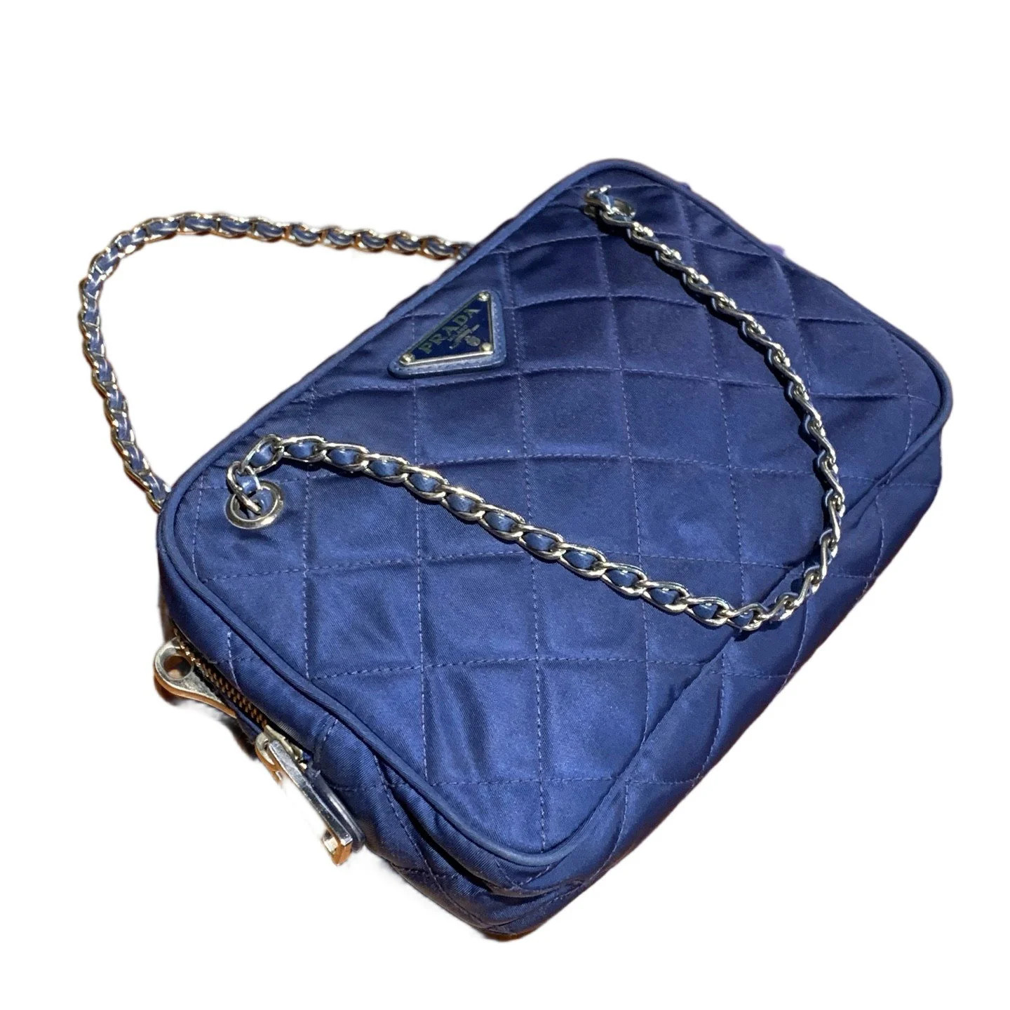 Prada Camera Case Blue Tessuto Nylon (mg060926c3r)