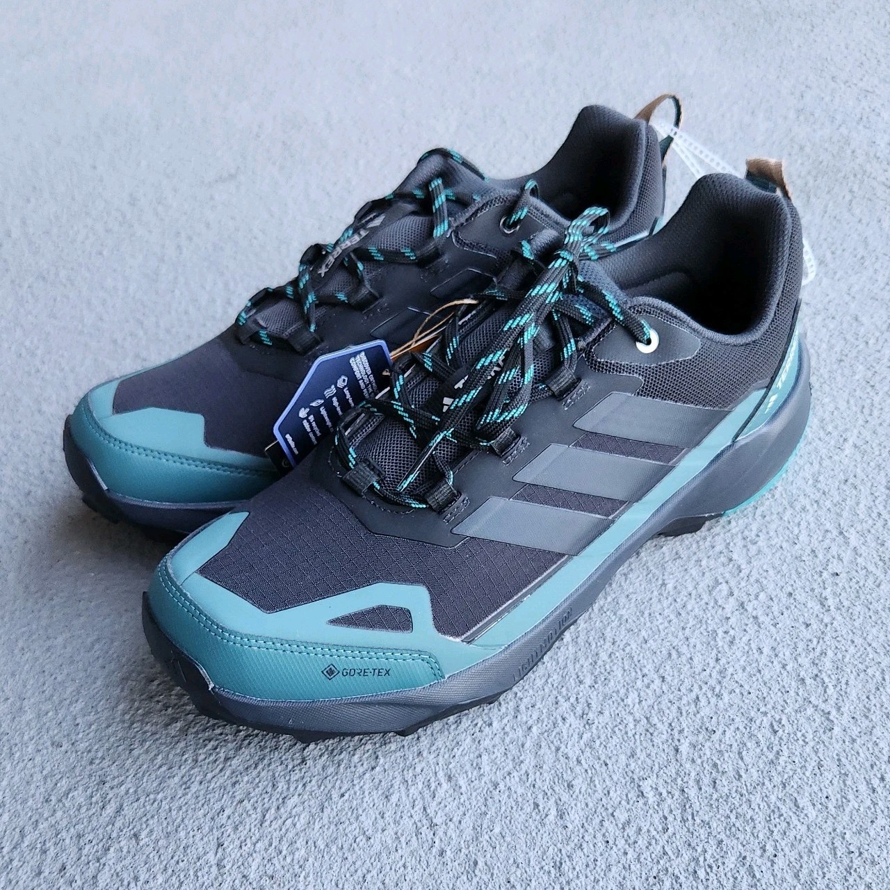 ADIDAS Terrex Skychaser AX5 Gore-tex Hiking Shoes Mens 11 US Blue Green JQ2209
