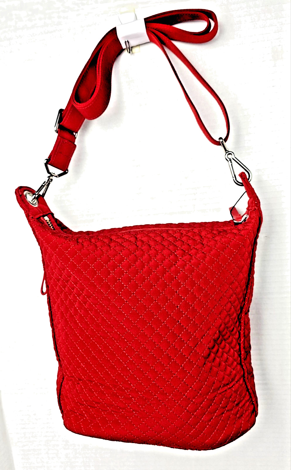 Vera Bradley Carson Hobo Crossbody in Microfiber Cardinal Red