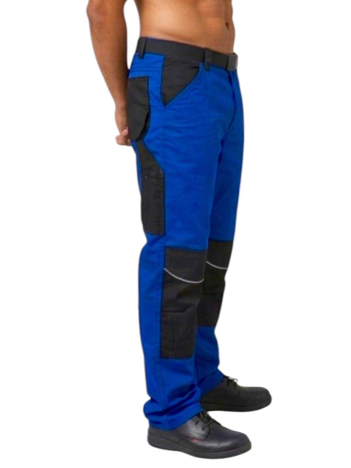 Mens Cargo Work Trousers With Knee Pads Pockets Safety Heavy Duty Combat Pants