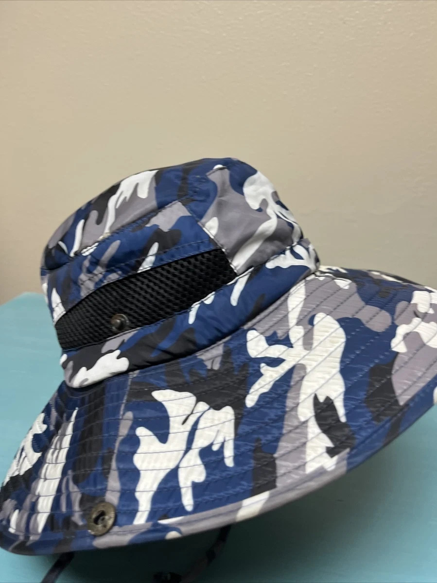Men’s Outdoor Camouflage Wide Brim Sun Bucket Fishing Hiking Hat. No Brand