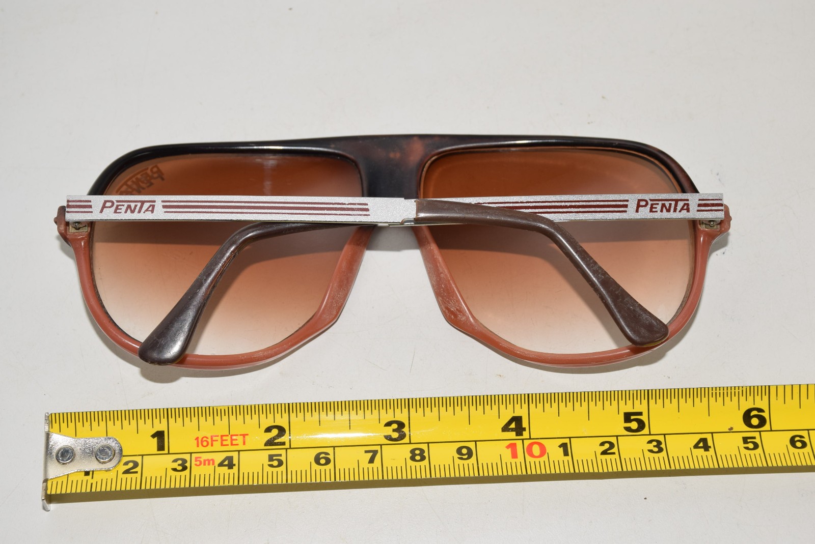 Vtg Carrera Penta Design 1980 Brown Gradient Lenses Sunglasses Made in Taiwan