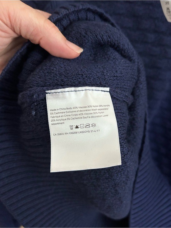 Lululemon Texture Play Crew Sweater Night Sea Blue XS/S Cashlu Knit