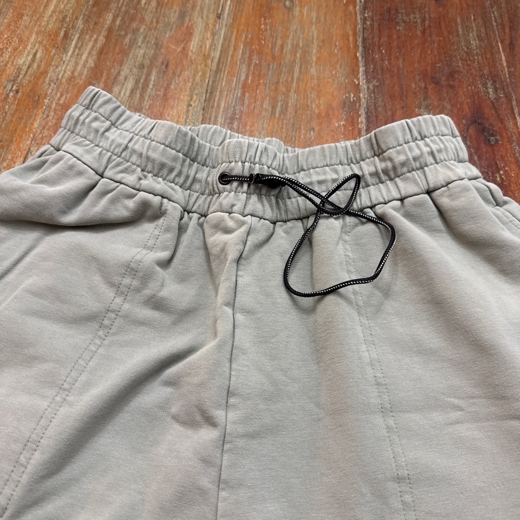 Varley Nevada Sweatpants Small Desert Sage Green Cotton Blend Jogger Bungee Cord