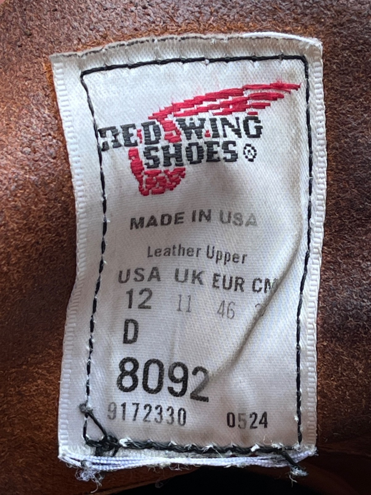 Red Wing Oxford 8092 Moc Toe Boots USA Mens Size 12