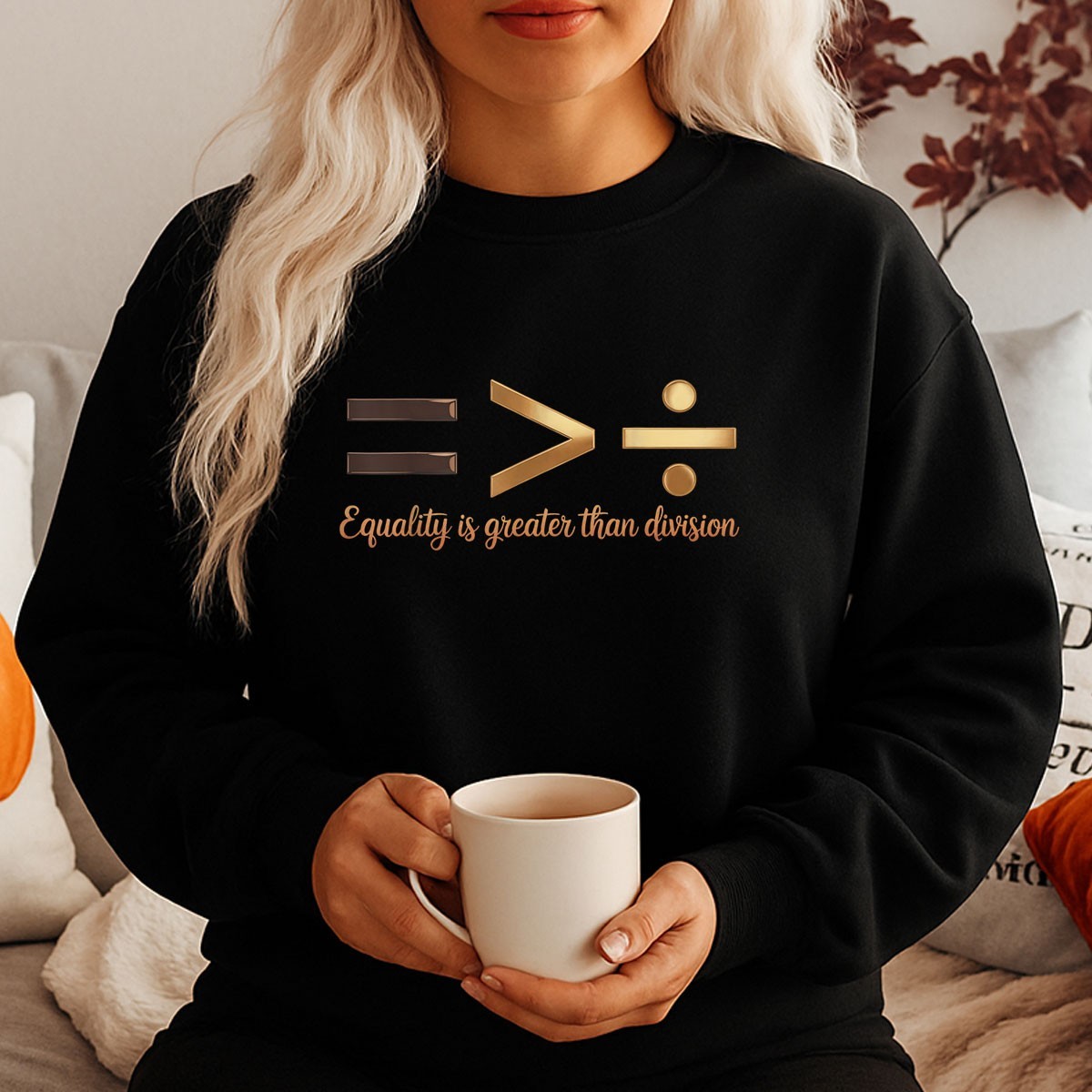 Equality is Greater Than Division Shirt – Melanin Justice BHM Tee Gift Idea