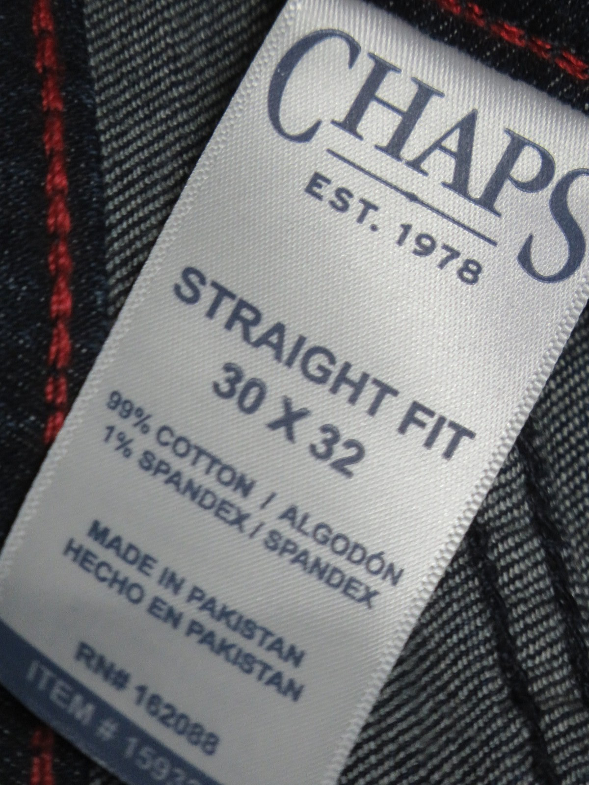 RALPH LAUREN CHAPS DEEP SEA BLUE JEANS 30×32 STRAIGHT FIT FREEDOM STRETCH NWT