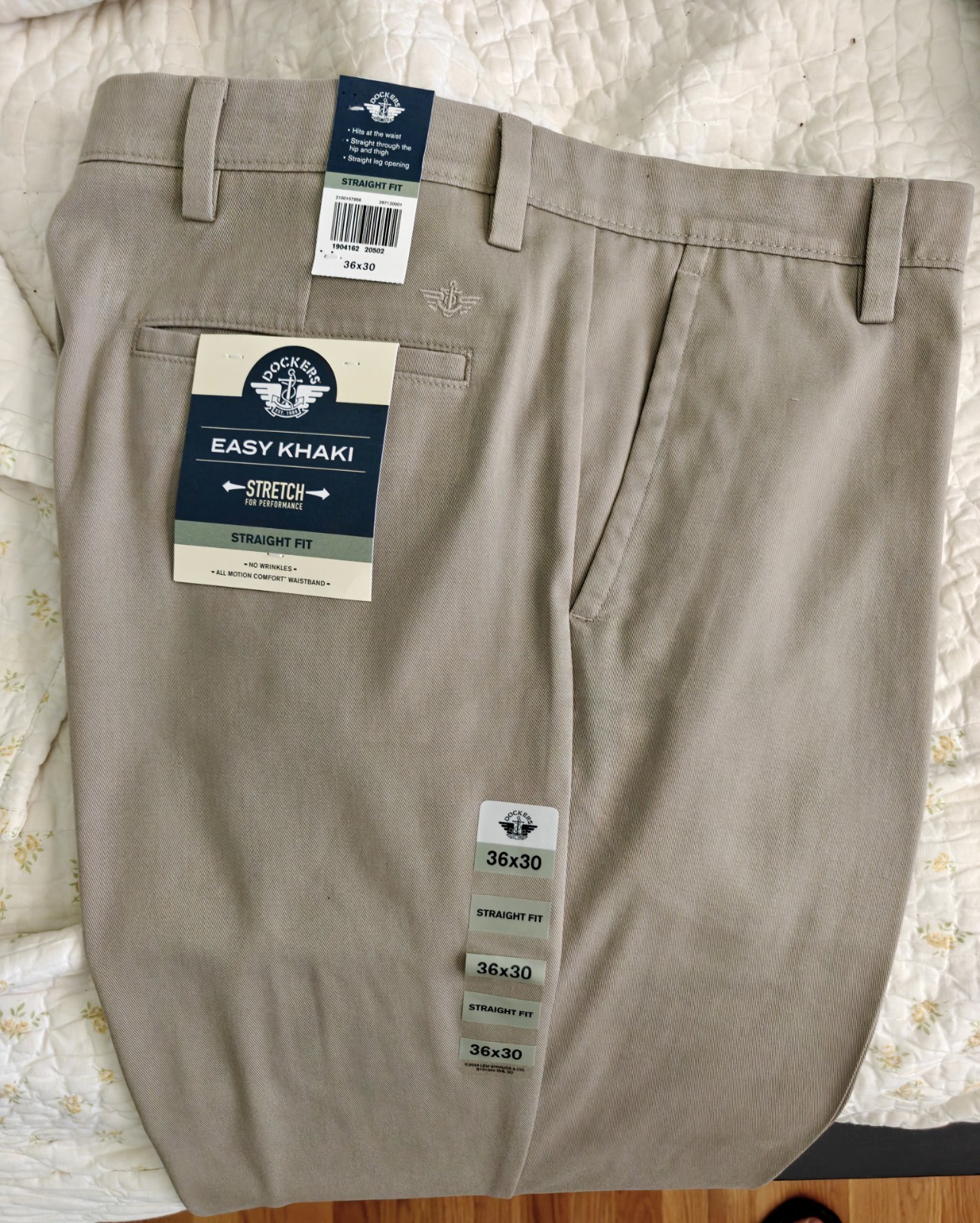 Men’s Dockers Easy Khaki Stretch 36X30, Tan