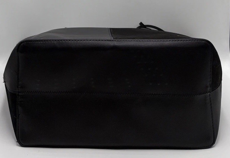 Donna Karen Large Two Tone Vegan Leather and Suede Tote Bag. Brand New w/Tags.