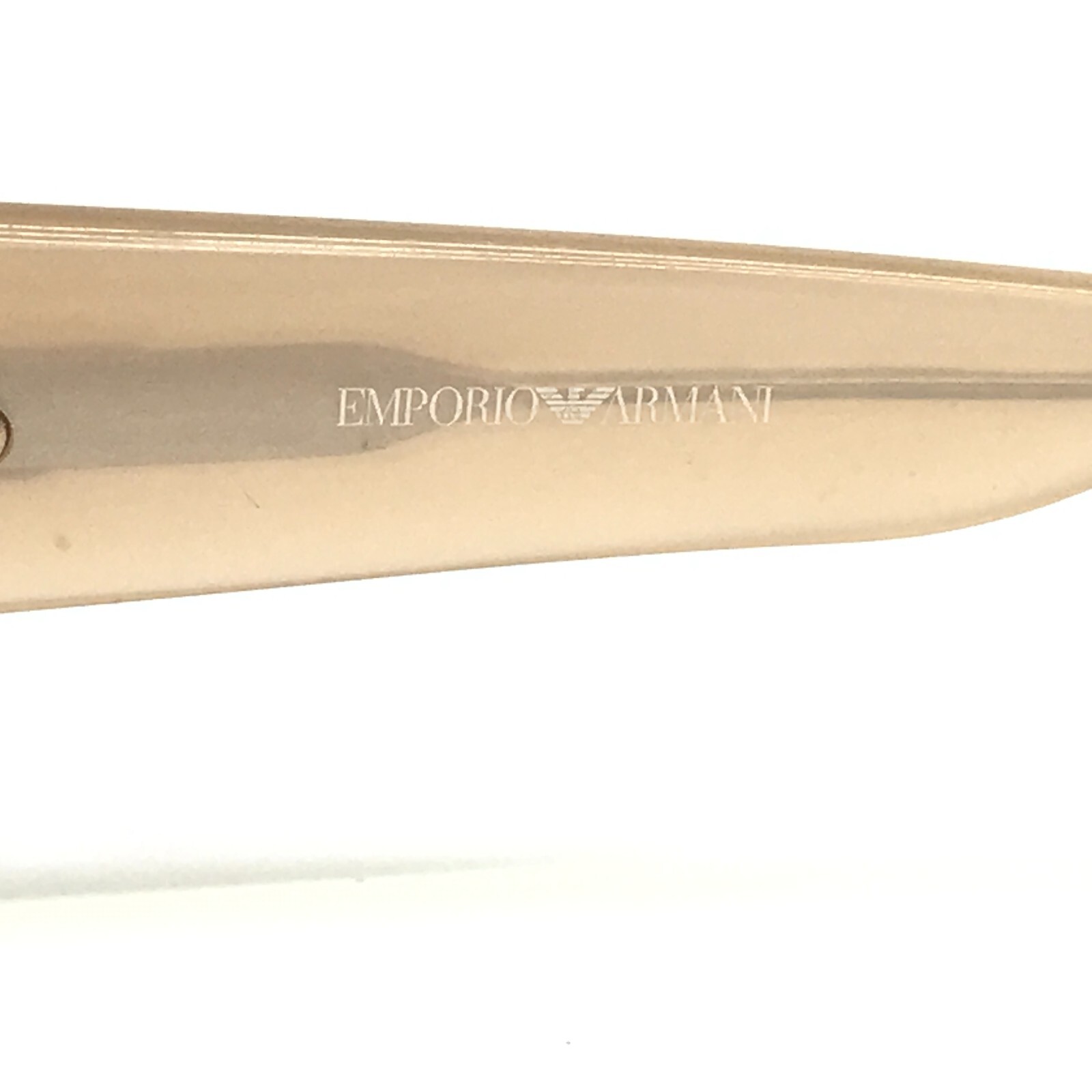 Emporio Armani Sunglasses EA9302/S BCRS7 Nude Wrap Frames with Pink Lenses