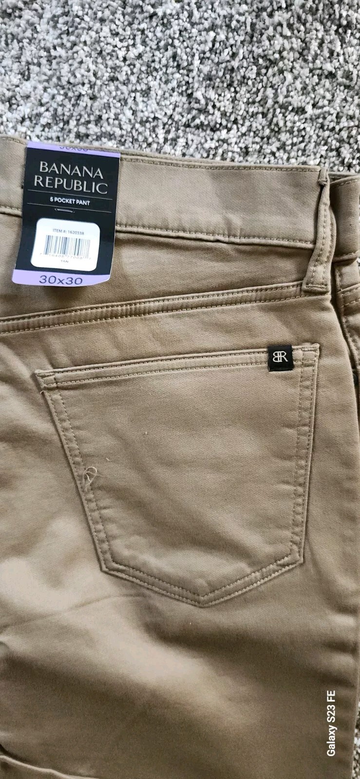 NWT Mens Banana Republic 5 Pocket Slim 98% Cotton BLUE BLACK TAN 30-40”