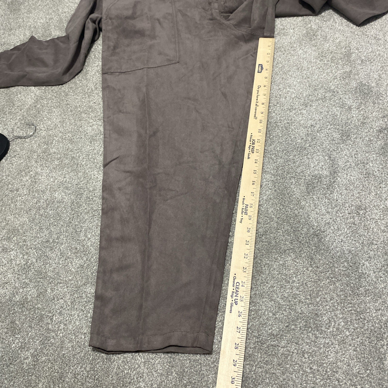 Houston White x Target Brown Faux Suede Flight Jumpsuit Size L