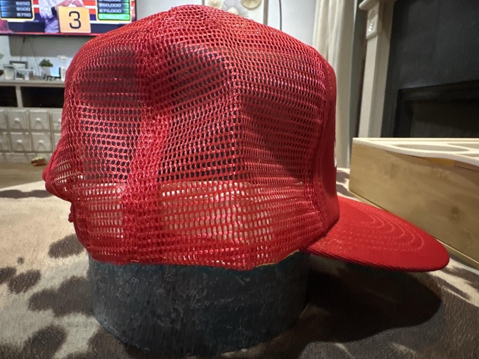 Vintage Daylight Donuts Trucker Hat Don’s Sales USA Made Red Snapback