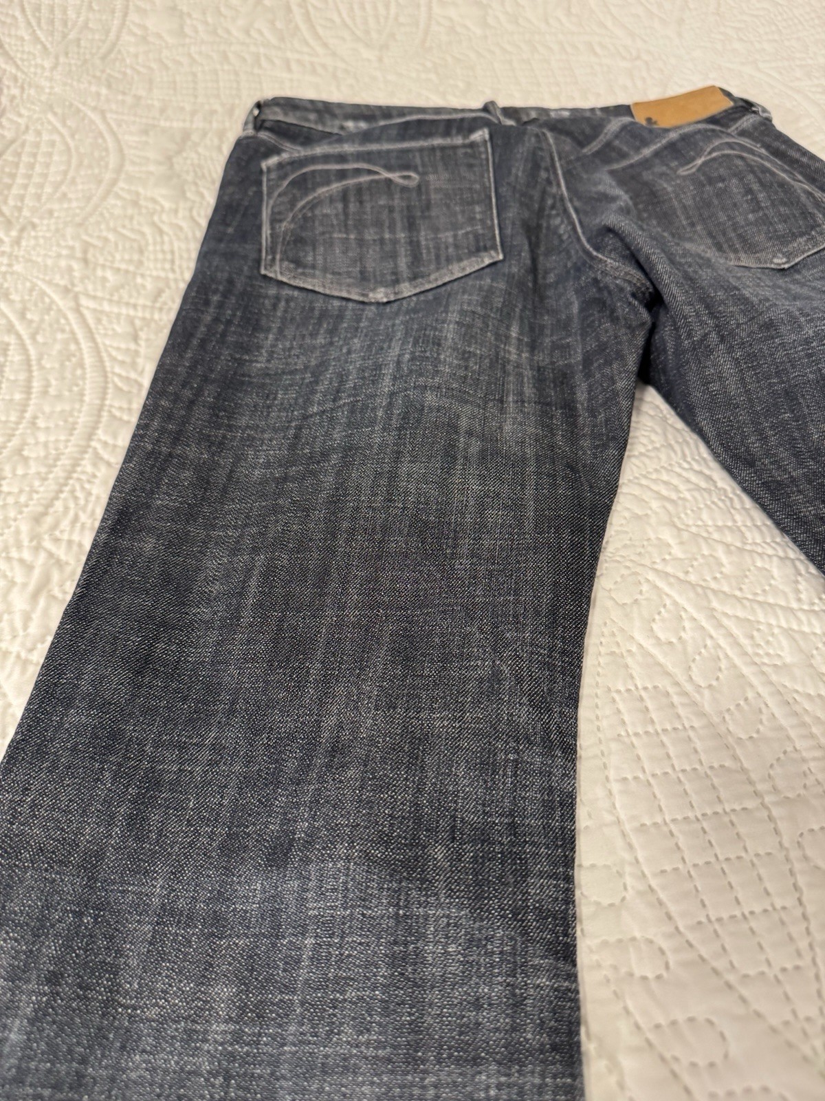 H&M Women’s Blue Denim Bootcut Regular Fit 28×32 Regular Rise Dark Wash 5-Pocket